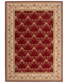 Outfit your home in old-world elegance. A wonderfully ornamental European-inspired motif with vines and blossoms gives this hand-carved wool rug a look of fine-tuned beauty. Soft and inviting in vibrant burgundy, the rug is an inspired choice for living areas and dining rooms.