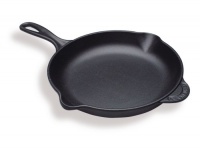 Le Creuset Enameled Cast-Iron 10-1/4-Inch Skillet with Iron Handle, Black Onyx