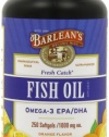 Barlean's Organic Oils Fresh Catch Fish Oil, Orange Flavor,  250-Softgels / 1000 mg each