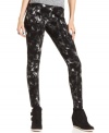 Tie-dye print provides Material Girl's skinny jeans with an infinite amount of cool.