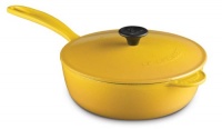 Le Creuset Enameled Cast-Iron 2-1/4-Quart Saucier Pan, Dijon