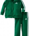 adidas Boys 2-7 ITB Iconic Tricot Set, Adi Forest, 7