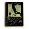 Manhattan Club (Customizable) 30x40 Limited-Edition Artistic Planked Wood Sign