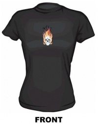 FIRE SKULL logo Women's Tee Shirt XL-Tank Top (petite fit)