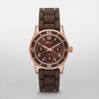 RELIC Hannah Brown and Rose Gold-Tone Multifunction Watch