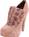 Betsey Johnson Women's Meadowww Platform Pump,Blush Suede,8.5 M US