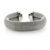 Ryssa Ladies Mesh Collection Ultra Thick Stainless 316L Steel Cuff Bracelet (16.5mm thick)