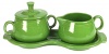 Fiesta Covered Sugar and Creamer Set with Tray, Shamrock