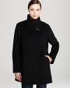 No wardrobe is complete without a classic wool coat, and this funnel neck style from Cinzia Rocca makes a chic, versatile choice.