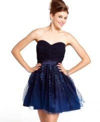 Hailey Logan joins a structured bodice with a swingy, a-line silhouette on a party dress that totally sparkles!