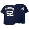 CC Sabathia New York Yankees Name and Number T-Shirt, Navy