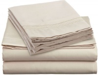 JS Sanders 1500 Series Sheet Set, Queen Size, Tan, Beige