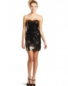 Trixxi Juniors Sequin Border Mesh Dress