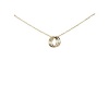 Dogeared Triple Karma Ring Gold Dipped Necklace - 18 Inch