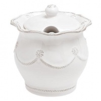 Juliska Berry & Thread Lidded Sugar, Whitewash