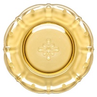 Juliska Colette Hand Pressed Dessert Plate Amber