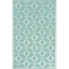 Liora Manne Spello Arabesque Aqua Outdoor Rug 8'3 x 11'6