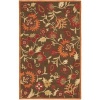 Safavieh Blossom Collection BLM861A Handmade Brown and Multi Hand Spun Wool Area Rug, 3-Feet by 5-Feet