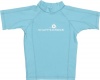 Snapper Rock Boys 2-7 Short Sleeve Rashie Top, Aqua Navy, 02