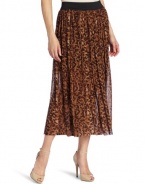 Vince Camuto Women's Textured Spots Knit Underlay Maxi Skirt