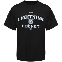 NHL Tampa Bay Lightning Authoritative Black Short Sleeve Tee (Black, XX-Large)