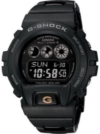 Casio Men's G-Shock Solar Atomic Bracelet Black Dial Watch GW6900BC-1