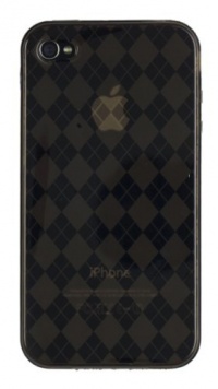 Apple iPhone 4 Flexi Rubber Case Argyle (Grey) 16GB, 32GB 4th Gen iPhone 4G