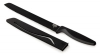 Kuhn Rikon 7-Inch Nonstick Colori Bread Knife , Black