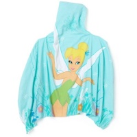 Tinkerbell Fiber Reactive Print Ilusionary Hooded Towel