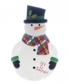 Oneida, Certified International Dinnerware, Christmas Cut-outs Snowman 3 D Platter