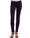 True Religion Women's Misty Colored Legging, Eggplant, 30