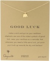 Dogeared Jewels & Gifts Reminder Good Luck Gold-Plated Sterling Silver Elephant Pendant Necklace