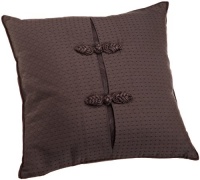 Charisma Marquette 18-Inch by 18-Inch Square Pillow, Caviar