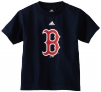 MLB Boys Boston Red Sox Team Logo Short Sleeve Tee (Navy, 7)