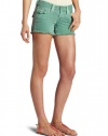 True Religion Women's Kiera Mid Thigh Short, Light Emerald, 32