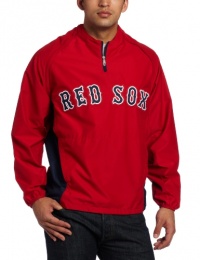 MLB Boston Red Sox Gamer Jacket Long Sleeve 1/4 Zip V-Neck Gamer Jacket Men's