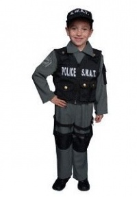 S.W.A.T Police Officer Children's Costume Size: Medium