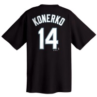 Paul Konerko Chicago White Sox Name and Number T-Shirt , Black