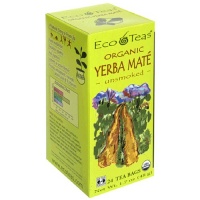 Eco Teas Organic Yerba Mate Unsmoked Green Energy, 24-Tea Bags (Pack of 6)