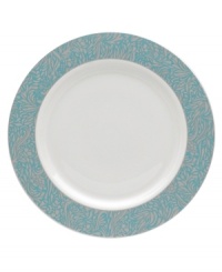 With a fresh, feminine feel and exceptional durability, the Lucille Teal dinner plates deliver lasting style to every day and occasion. A fanciful pattern inspired by 1950's lace trims creamy, contemporary porcelain from Denby. (Clearance)