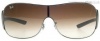 New Ray Ban RB3321 041/13 SHIELD Pewter/Brown Lens 33mm Sunglasses