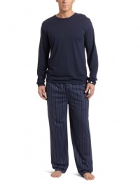 Dockers Men's Jersey Knit Crew and Pant Sleep Set