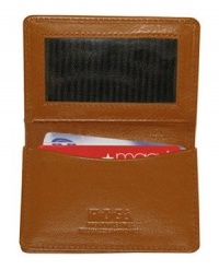 MW30070 Genuine New Leather Credit Card Holder ID Window 2.75 x 4 Wallet Available in Different Colors