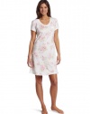 Carole Hochman Women's Floral Teapots Sleepshirt