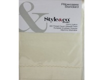 Style&co. Home SOLID Standard Pillowcases, Pair - Ivory