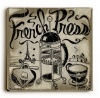 French Press 18x18 Limited-Edition Artistic Planked Wood Sign by Peter Horjus