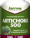 Jarrow Formulas Artichoke 500, 500 mg., 180 Capsules