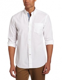 Nautica Men's Vineyard Poplin Solid Long Sleeve Woven Shirt