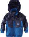 LRG - Kids Boys 8-20 City Clouds Track Jacket, Blue, Medium