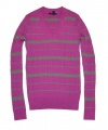 Tommy Hilfiger Women V-Neck Striped Logo Sweater Pullover